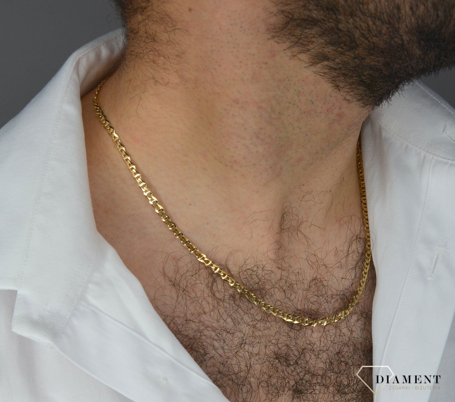 ✅ Złoty łańcuszek o delikatnym splocie gucci o niewielkich oczkach ✅ Łańcuszek został wykonany z najwyższej jakości złota próby 585 ✅ Złoty łańcuszek to świetny pomysł na prezent ✅.jpg